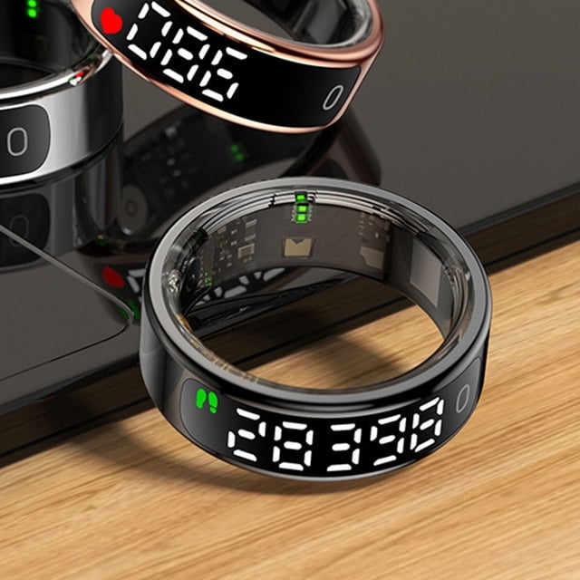 Bague Intelligente de Mise en Forme, Bague Intelligente Luxueuse en Acier Inoxydable à Multiples Modes Sportifs pour Fêtes 10 ID : 20,4 mm / 0,80 Po, Circonférence : 64 mm / 2,52 Po