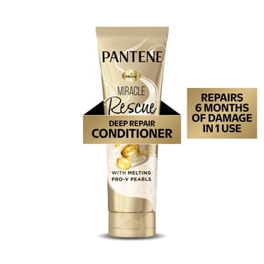 Pantene Deep Repair Conditioner, Hair Mask, Melting Pro-V Pearls, Miracle Rescue, Damage Repair, for Strong, Shiny, Healthy Hair, 237 mL