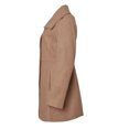 thumbnail image 3 of Sportoli Womens Mid-Length Single Breasted Wool Look Dress Coat with Pockets - Camel (Small), 3 of 7