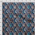 thumbnail image 4 of oneOone Polyester Lycra Navy Blue Fabric Geometric Dress Material Fabric Print Fabric By The Yard 56 Inch Wide, 4 of 5