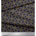 thumbnail image 2 of Soimoi Crepe Silk Fabric Filigree Damask Print Sewing Fabric Yard 42 Inch Wide, 2 of 3