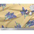 thumbnail image 2 of Soimoi Crepe Silk Fabric Lavender Flower Print Fabric by the Yard 42 Inch Wide, 2 of 3