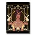 thumbnail image 2 of Designart Retro Women In Golden Art Deco Geometrics I Canvas Wall Art, 2 of 4