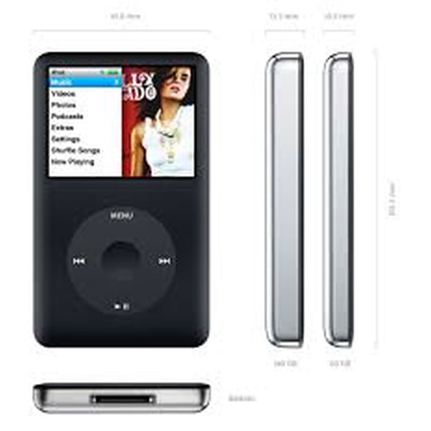 Rerfubished Apple 6th Generation iPod Classic 80GB Black, MP3