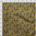 thumbnail image 4 of oneOone Rayon Olive Green Fabric Tropical Line Drawing Leaf Craft Projects Decor Fabric Printed By The Yard 56 Inch Wide, 4 of 5