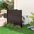 thumbnail image 2 of Costway 2 PCS 48" L x 46" H Air Conditioner Fence Outdoor Privacy Fence Screen Brown, 2 of 9