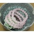 thumbnail image 4 of Bracelet Extensible Unisexe en Quartz Rose Mat Naturel avec Perles Rondes de 8 mm 7 Pouces, 4 of 5