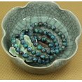thumbnail image 3 of Bracelet Extensible en Perles Rondes de 8 mm en Chrysocolle Naturelle de Qualité A 7 Pouces Unisexe, 3 of 4