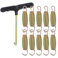 thumbnail image 3 of 1 Set of Universal Trampoline Springs Practical Galvanized Steel Wire Tension Springs Trampoline Springs, 3 of 8