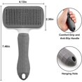 thumbnail image 2 of YSTIANN Dog Brush Cat Grooming Comb,Self Cleaning Slicker Brushes with Smooth handle,Pet Tool Button for Shedding Tools Massage Clean Tangled WJ85-3096, 2 of 7