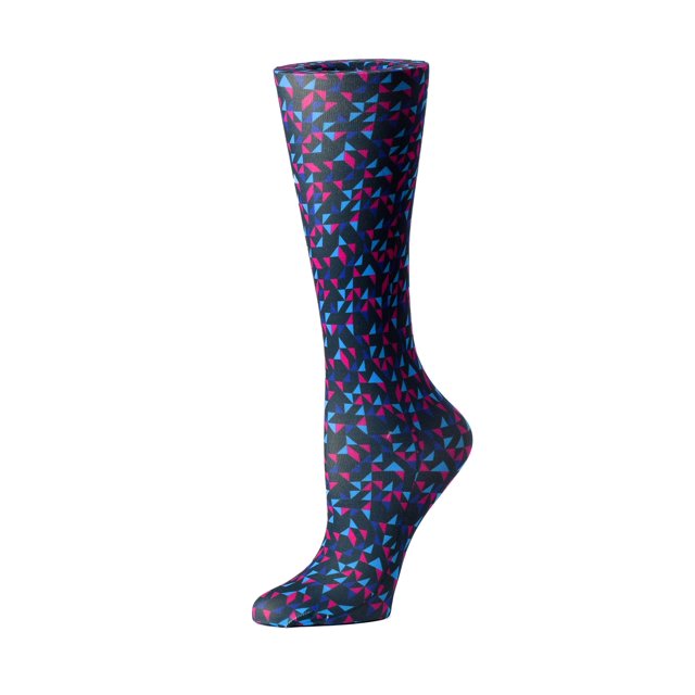 Cutieful 'chaussettes de Compression Hauteur Genou 8-15 mmHg' Chaussures, Géométrique Rétro, Pointure Femme 5-11