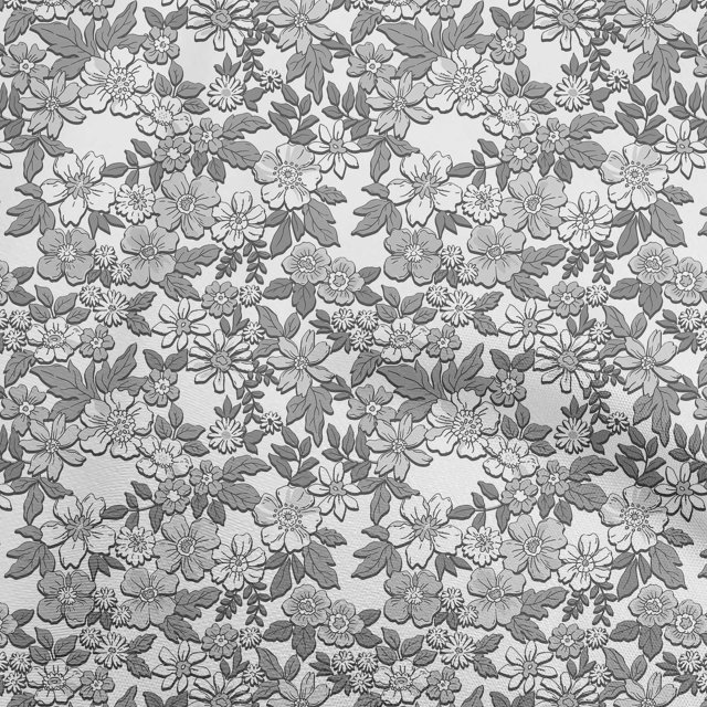 oneOone Rayon Light Gray Fabric Florals Sewing Craft Projects Fabric Prints By Yard 56 Inch Wide