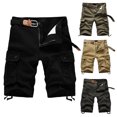 thumbnail image 4 of Leutsin Men's Plus Size Cargo Shorts Multi-Pockets Relaxed Summer Beach Shorts Pants, 4 of 6