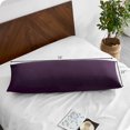 thumbnail image 2 of Bare Home Body Pillowcase - Zipper Closure - Ultra Soft - Double Brushed - Plum, 2 of 7