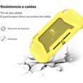 thumbnail image 3 of XIHAMA Switch Lite Case Protective Case for Nintendo Switch Lite, Case Compatible with Nintendo Switch Lite Hand Grip Case with Detachable TPU+Built-in PC Screen Protector & 2 x Thumb Grip Caps, 3 of 6