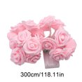 thumbnail image 3 of Pink LED Rose String Lights, 10 Ft 40 LED Flower Vine Fairy Lights, Battery Operated Wedding Party Decor, Romantic Home Lighting, Decorative Light Strand, 3 of 6