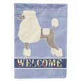 thumbnail image 1 of Carolines Treasures CK3615GF Poodle Welcome Garden Size Flag, 1 of 3