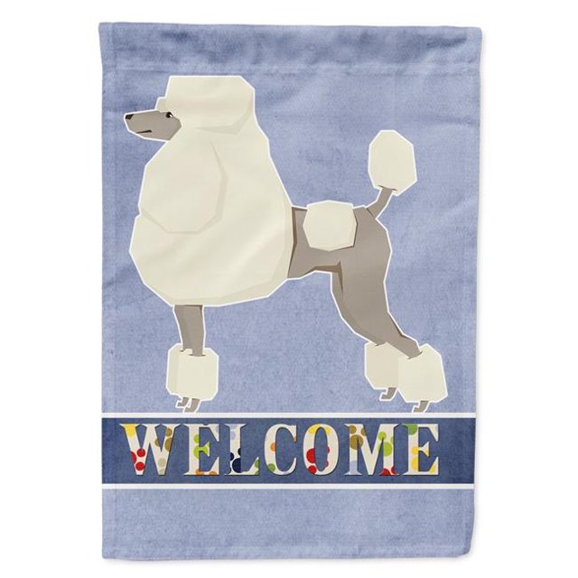 Carolines Treasures CK3615GF Poodle Welcome Garden Size Flag