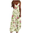 thumbnail image 2 of Ovzne Robes Grande Taille pour Femmes Rondes Robe d'Été Robes pour Femmes Imprimé Sans Manches Col Rond Robe Décontractée Robes Grande Taille Imprimé Liquidation, 2 of 5