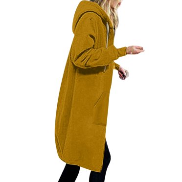 Timegard Oversized Hoodie for Womens Plus Size Zip up Sweatshirts Fall Winter Casual Comfy Long Jackets