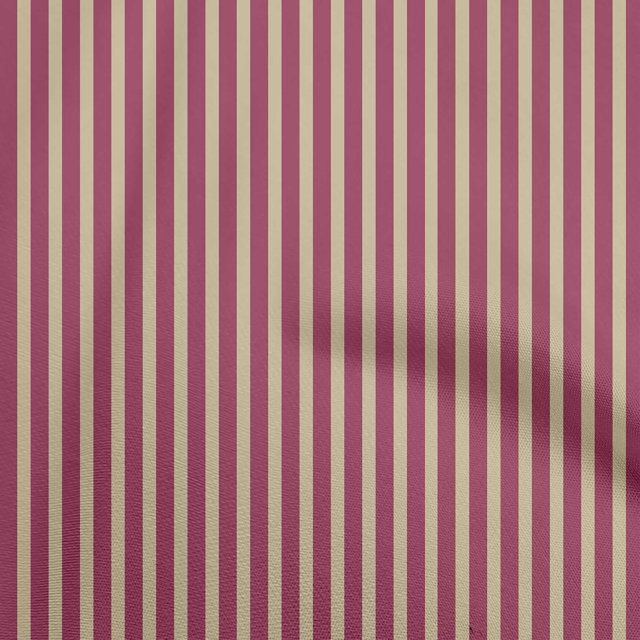 oneOone Cotton Silk Magenta Fabric Stripes Sewing Craft Projects Fabric Prints By Yard 42 Inch Wide