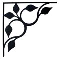 thumbnail image 2 of Village Wrought Iron SB-109-M Medium Leaf Fan Shelf Brackets, 2 of 2