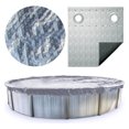 thumbnail image 1 of Swimline Hydrotools Silver King Winter Cover for 18 Ft Above Ground Round Pools, 1 of 7