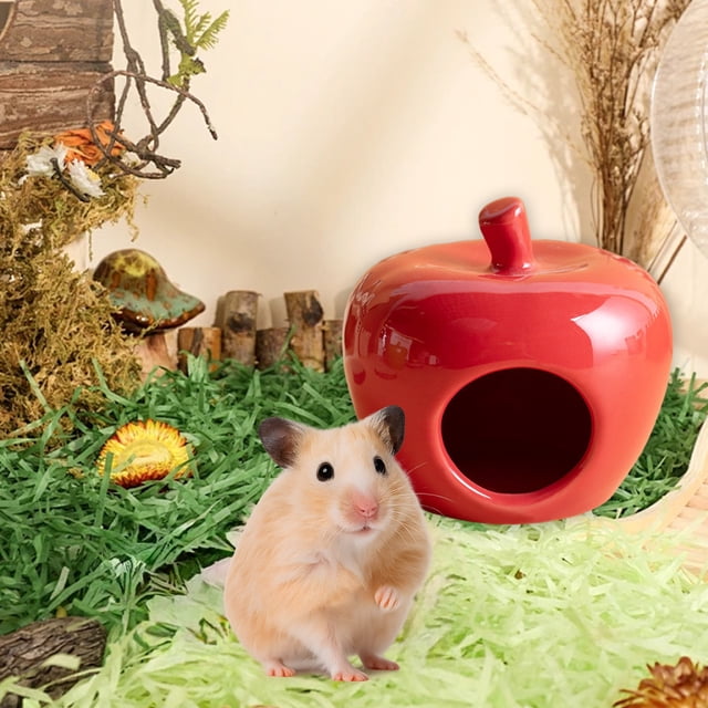 Reindeer Hamster Bed Safe Half Enclosed Pet Nests For Small Animals Hamsters Guinea Pigs Squirrels Hedgehog Rabbits Etc