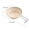 thumbnail image 2 of Guardoinrt Portable Camping Sake Cup Easy To Carry Excellent Impact Resistance Graduated Handle Bowl LightYellow 300ml, 2 of 6