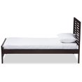 thumbnail image 3 of Baxton Studio Sedona Twin Slat Platform Bed in Dark Brown, 3 of 8