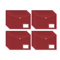 thumbnail image 1 of Birdeem Clear Plastic Document Folder 20 Pack, A4 File Folders with Snap Button and Label Pocket, Waterproof Transparent Envelopes for Office, School, and Home Filing Organization, 1 of 9