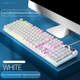thumbnail image 3 of Miulika Clavier d'Éclairage à DEL Commandes Multimédias Jeu Blanc, 3 of 4