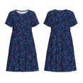 thumbnail image 3 of Bixox Women's Short Sleeve Summer Dress Loose Swing Knee Length Dresses with Pockets-Tennis Racket, 3 of 7