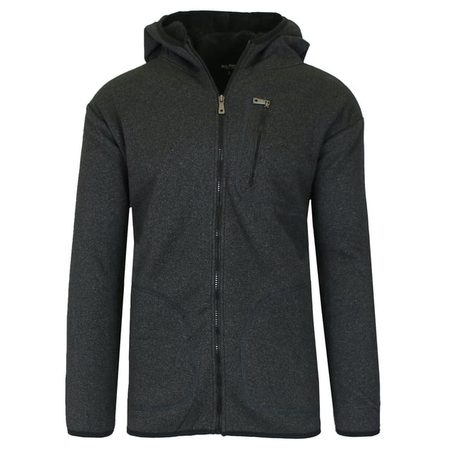 Women‘s Loose Fitting Tech Sherpa Fleece-Lined Zip Hoodie With Chest Pocket