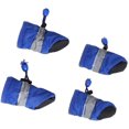 thumbnail image 4 of Blue Shoes Anti Size Straps Dog Adjustable Midium Control Protector, Booties, Walking Draw, Winter Dogs, Seasons Dogs Puppy, Protectors XL Boots: to Small Silicon Shoe 8pcs, 4 of 5