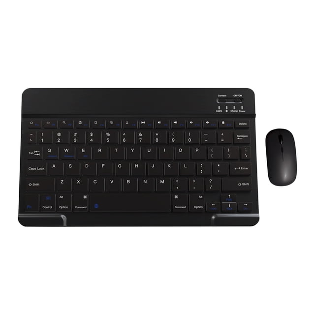 Lksixu Clavier et Souris Bluetooth Portable Clavier et Souris Sans Fil BT pour PC Android Tablette Clavier Bluetooth Électronique pour Maison Bureau École