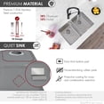 thumbnail image 4 of Stylish Dual Mount 29" Stainless Steel Double Bowl Kitchen Sink S-414T, 4 of 12
