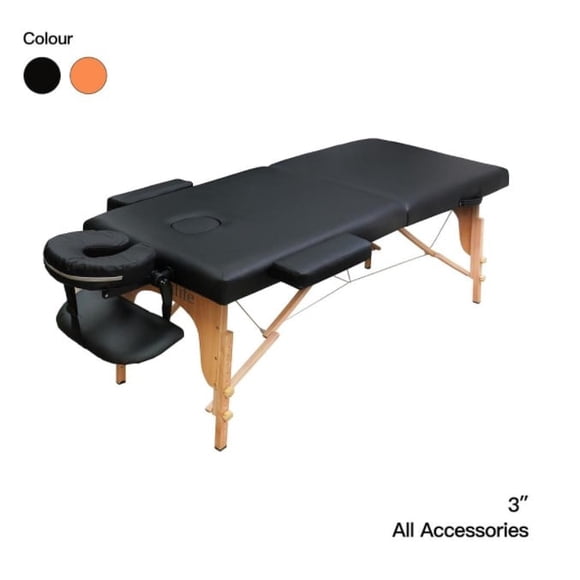 GreenLife® Table de Massage Portable Économique en Bois de 3 Pouces Format Sport à 2 Sections - MTWS121