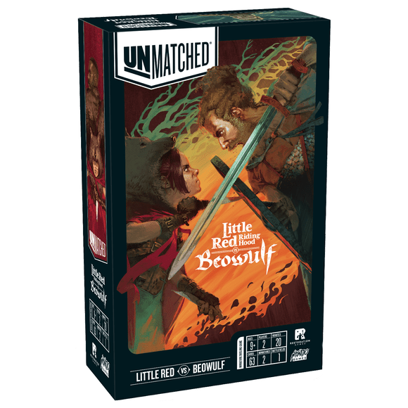 Unmatched: Little Red Riding Hood vs. Beowulf 2 players, ages 9+, 20 minutes
