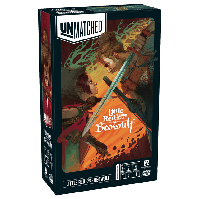 Unmatched: Little Red Riding Hood Vs. Beowulf 2 Joueurs, 9 Ans et Plus, 20 minutes