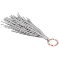 thumbnail image 4 of Craft Keychain, Practical Decorative Tassel Keychain Leather Tassel Design Widely Used  For Handbags Decoration For Mobile Phones For Car Keys Gray, 4 of 8
