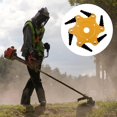 thumbnail image 3 of Steel Cutter Head Steel Trimmer Head 6 Teeth Sturdy Grass Trimmer Blade Durable Steel Razor Trimmer Head Flexible Professional Blade Easy Cutting for Lawn Weeding Garden�?reen�?, 3 of 4