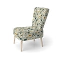 thumbnail image 3 of Designart "Verdant Wanderlust" Green Boho Upholstered Accent Chair - Bohemian & Eclectic Arm Chair For Living Room, 3 of 7