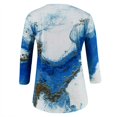 thumbnail image 4 of 2025 T-Shirt à Col Rond Manches Femmes Manches Longues Mi-Long Haut à Col Montant de Printemps pour Femmes Hauts à Manches Longues pour Femmes Hauts Imprimés Décontractés Chemises à Manches Longues pour Femmes Grandes, 4 of 5