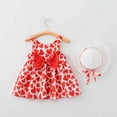 thumbnail image 2 of Robes pour Tout-Petits Sans Manches, Robes Tutu, Robe d'Été pour Filles avec Chapeaux, Ensemble 2 Pcs, Robe de Fée pour Tout-Petit 4-5 Ans, 2 of 8