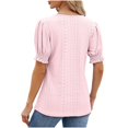 thumbnail image 3 of Kcavykas Chemisiers pour Femmes, Tops à Imprimé Mode Femmes Blouse à Manches Courtes Drôle Col Rond T-Shirt Tops Débardeur, 3 of 4