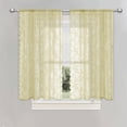 thumbnail image 3 of French Lace Window Curtain Elegant Semi Sheer Panel With Through Bar Design For Classic Interior, 3 of 8