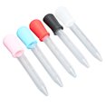 thumbnail image 2 of 5 Pcs Pipettes de Transfert Liquide Silicone Échelle Claire Lavable Compte-Gouttes Transparent 5ml, 2 of 14