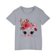 thumbnail image 4 of Rbaofujie T-Shirts Graphiques à Manches Courtes à Col Rond pour Filles, T-Shirts à Imprimé Animal, Tenues d'Été Mignonnes 3-9 Ans, 4 of 4
