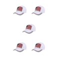 thumbnail image 2 of Decodeary Fashionable Baseball Cap Adjustable And Sun Defended Multi-colors Hat White 5Set, 2 of 6